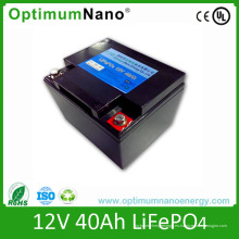 LiFePO4 Batería de luz de calle 12V 40ah